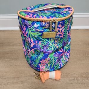 Lilly Pulitzer Soft Cooler Neon Coral Tiger Print NWOT